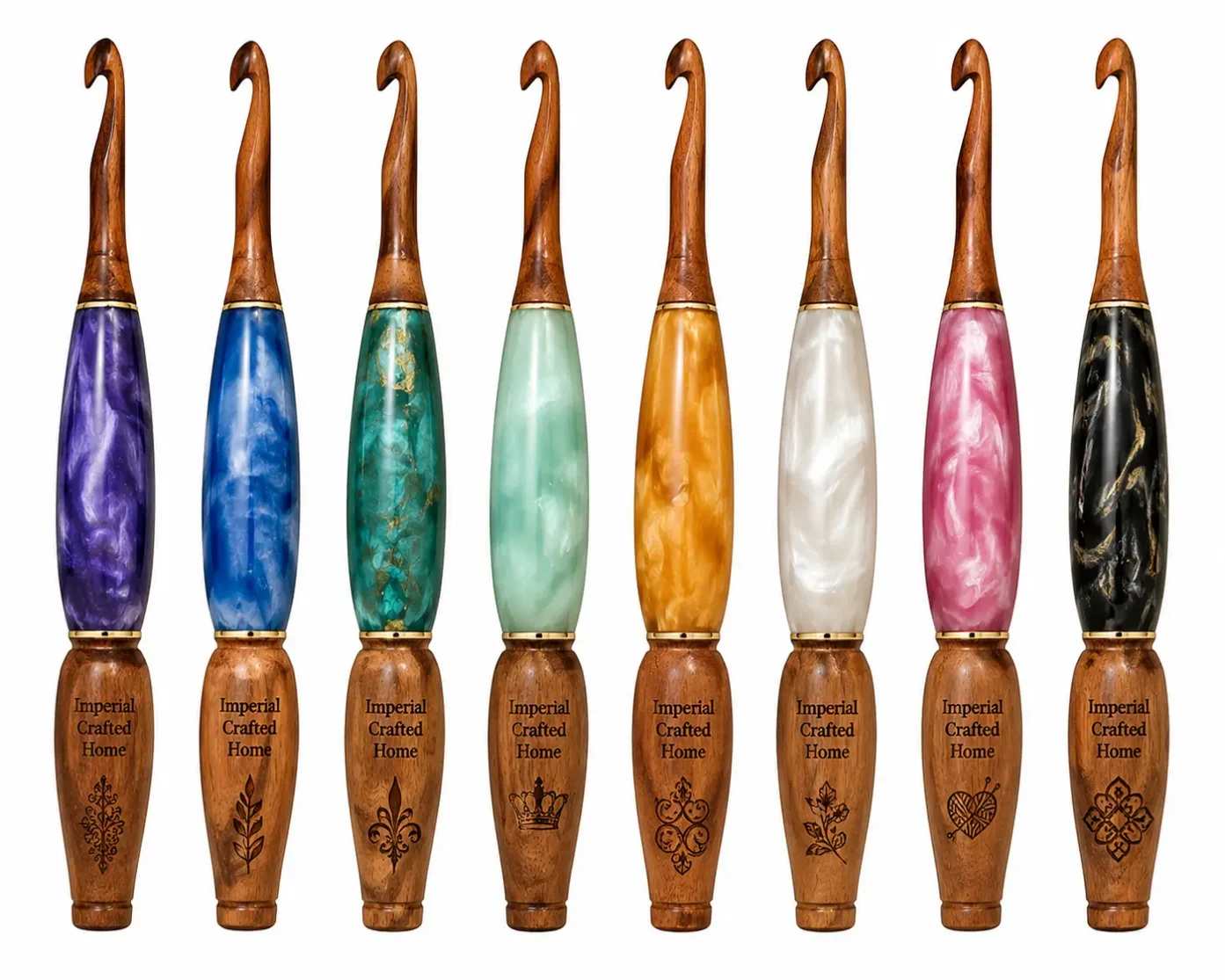 Wood and Resin Crochet hook - Image 2