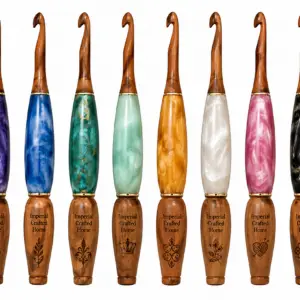 Wood and Resin Crochet hook