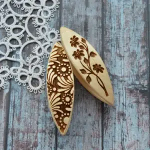 Premium Wooden Tatting Shuttles for Lace Making